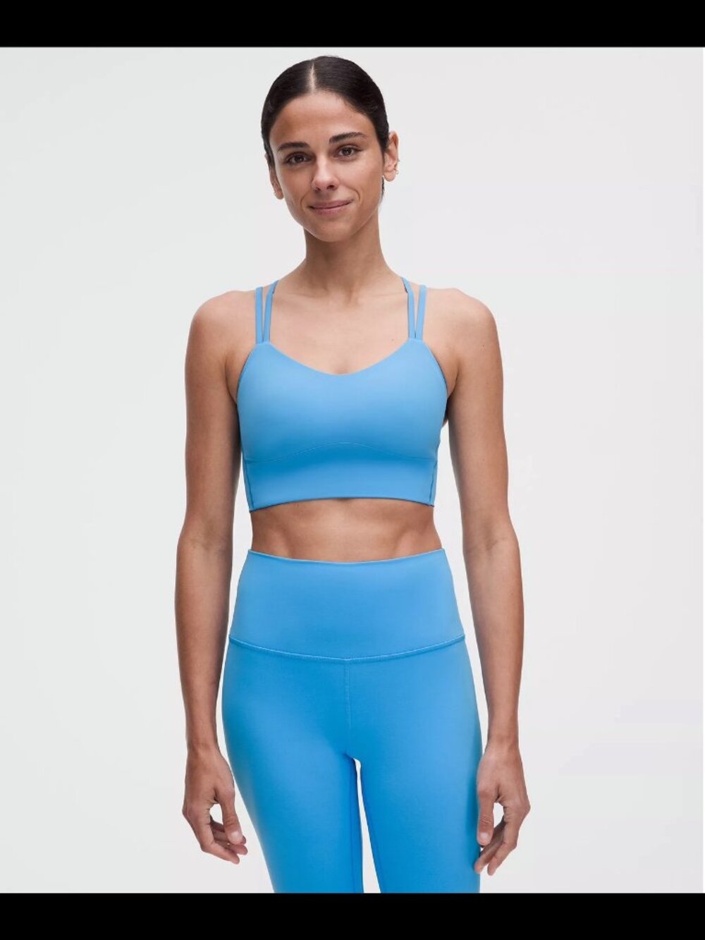 Lululemon Like a Cloud Longline Bra Light Support, B/C Cup - Ocean Wave